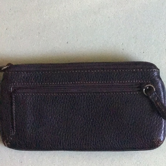Brighton vintage wristlet wallet. Brown pockets and zippers NWOT - Picture 2 of 10